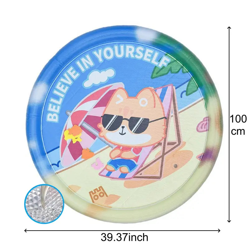 Thickened Anti-Scratch Leakproof Water Mat for Indoor Cats - Durable Interactive Toy, Christmas Gift, Pet Cooling Mat, Pet Supplies, Cat Accessories