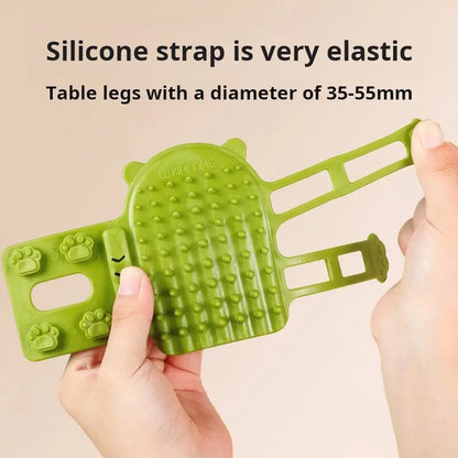 Cat Grooming Supplies 2-Pack Self-Grooming Slicker Brush - Corner Scratching Board with Silicone Massaging Brush, Hair Care & Scratch Relief Gadget for Cats & Kittens, Durable Wear-Resistant
