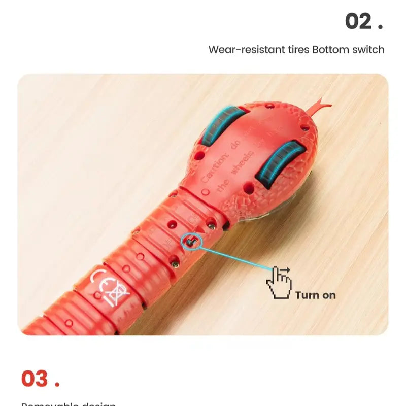 USB Rechargeable Interactive Realistic Smart Sensing Snake Cat Toy - Obstacle-Evading, No Remote Control, Halloween Fun Prank Prop Toy, Great Gift for Indoor Cats & Children